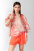 PONCHO VOILE CETA ROJO - Mariana Dappiano Store