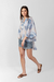 PONCHO VOILE CETA CELESTE - comprar online