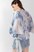 PONCHO VOILE CETA CELESTE - Mariana Dappiano Store