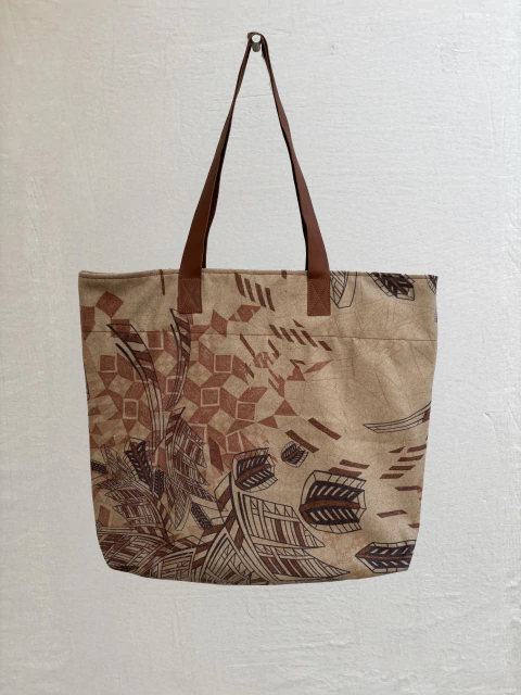 MAXI TOTE PAÑO ESTAMPADA - tienda online