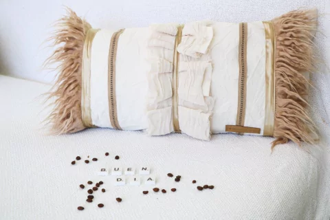 Almohadon Flecos Marron