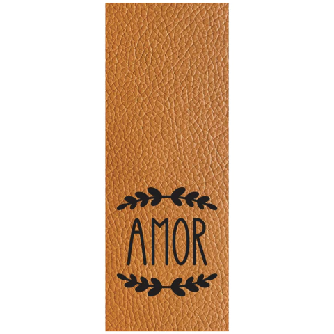 Etiqueta eco cuero D8 medida 3X8