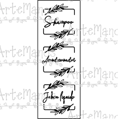 VINILO PARA FRASCOS Y BOTELLAS N°26