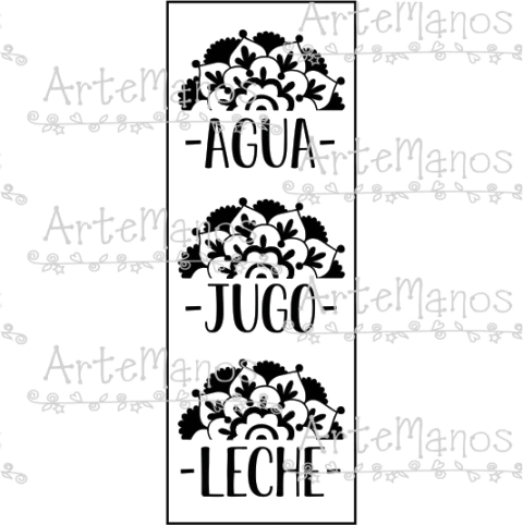 VINILO PARA FRASCOS Y BOTELLAS N°23 - comprar online