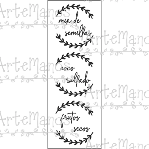 VINILO PARA FRASCOS Y BOTELLAS N°254