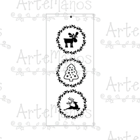 STENCIL NAVIDAD GRANDE (SIMPLE) N°5