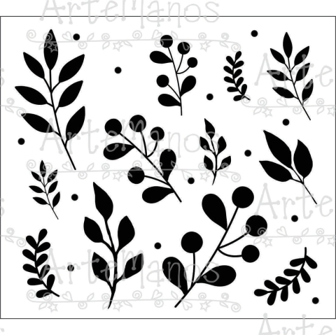 VINILO HOJAS PARA MATE