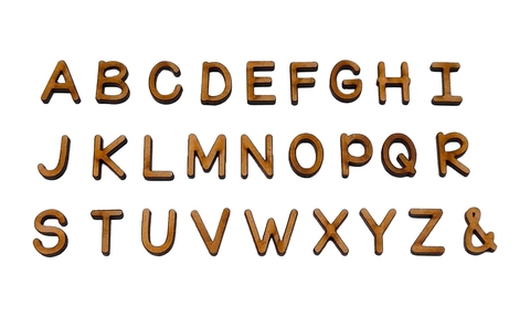 Abecedario 1,6CM opción 1