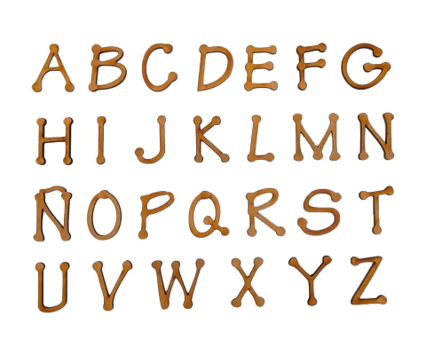 Abecedario 3CM Country