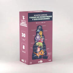 Torre de monstruos y sus emociones- rompecabezas - comprar online