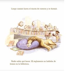 León de biblioteca en internet