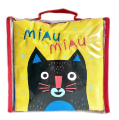 Miau miau - Libro de tela - Abrazandocuentos: Librería y distribuidora de libros infantiles