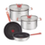 Batería de 6 piezas de acero inoxidable Optispace Tefal