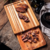 Kit tabla + bandeja de madera rectangular 40x30 cm Churrasco Tramontina en internet