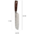 Cuchillo Santoku acero inoxidable 30 Cm Pro Ebano Brown Sakura - For Home