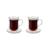 Set x2 pocillos doble pared de vidrio 50 ml + plato - comprar online