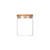 Frasco de vidrio con tapa de bamboo 450 ml
