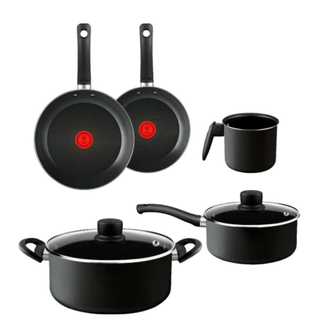 Batería de cocina 7 piezas antiadherente Attrayant Tefal