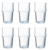 Set x6 vasos altos de vidrio templado 320 ml Acrobate Luminarc