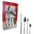 Set x24 cubiertos de acero inoxidable Monaco Silver Larhaus