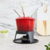 Fondue de hierro fundido esmaltado rojo Sakura - tienda online