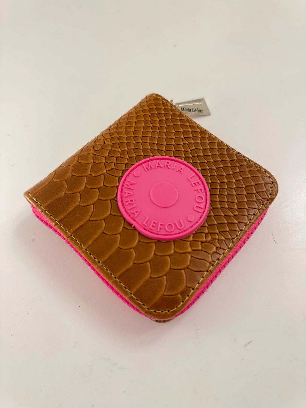 Billetera Marion suela combinada con fucsia