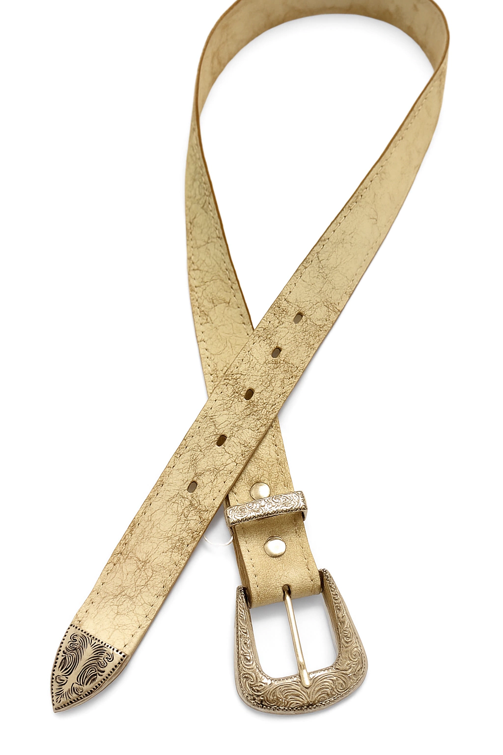 Cinturon sophie beige claro craquelado