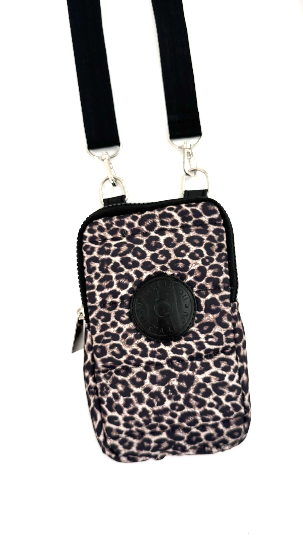 portacelular annie animal print puffer