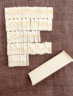 Set stamp cursiva