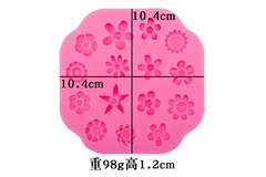 MOLDE SILICONA 15 FLORES SURTIDAS - comprar online