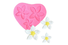 MOLDE SILICONA ROSA 3 FLORES c/5 PETALOS