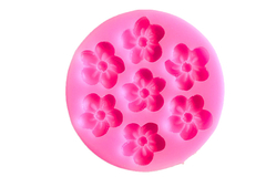 MOLDE SILICONA 7 FLORES c/5 PETALOS - comprar online
