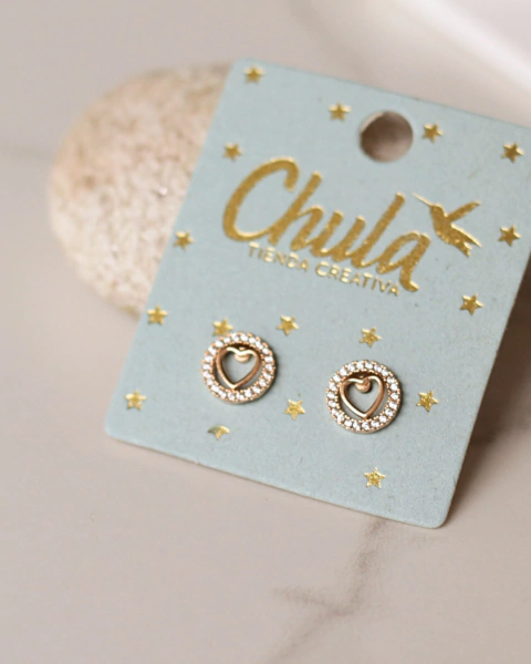 Circulo silueta corazón