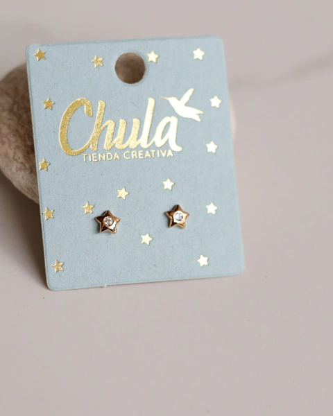 Estrella mini con circón