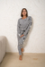 pijama Rayado negro - comprar online