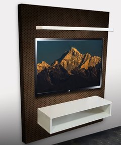 MUEBLE DE TV . TEXTURA CHAPA MARRON en internet