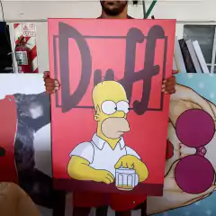 SIMPSONS POPART - Cuadro sobre Bastidor v/medidas - tienda online