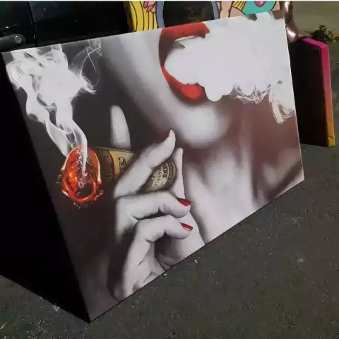 CHICA DOLAR POPART - Cuadro sobre Bastidor v/medidas