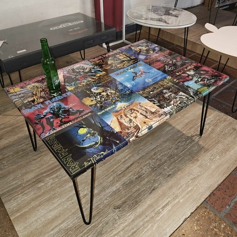 MESA RATONA - Collage Tapas Discos Iron Maiden - comprar online