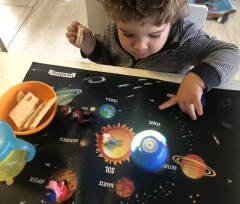 Individual didáctico Espacio de cuerina para niños