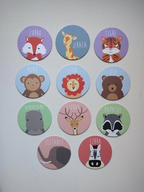 Juego de la memoria de Animales (Granja o Selva)