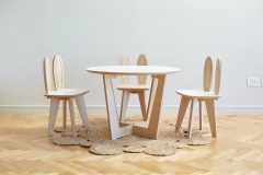 Silla para niños en forma de conejo