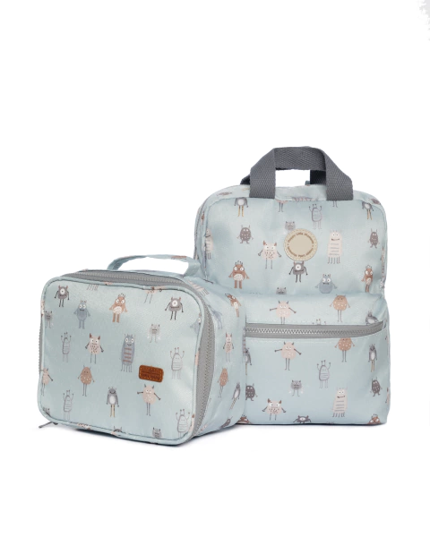 ​MOCHILA CON LONCHERA INFANTIL AMPARO MONSTRUITOS