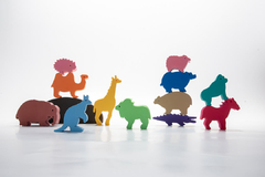 Animales de Goma Eva- JUEGO DE BALANCE & EQUILIBRIO-