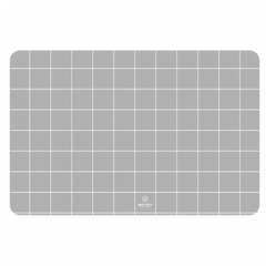 ALFOMBRA DE BAÑO QUAD GRIS - comprar online