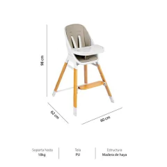 SILLA DE COMER 2 EN 1 NUDE en internet