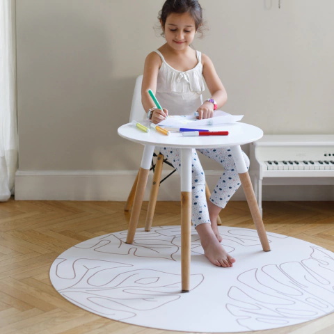 Clean mat Monstera Gris