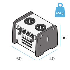 Combo COCINA Gris GRAFITO | Mesa de Dibujo + Kit Cocina - Anidando Deco