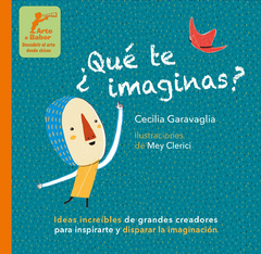 portada de libro de arte para niños. Que te imaginas?