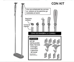descripción del kit de instalación para hamaca de interior